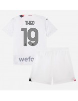AC Milan Theo Hernandez #19 Venkovní dres pro děti 2023-24 Krátký Rukáv (+ trenýrky)